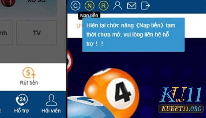 Mở khóa nạp tiền Kubet11 